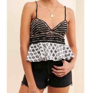 NWT By Anthropologie Freida Crochet Knit Layered Cami Size XL